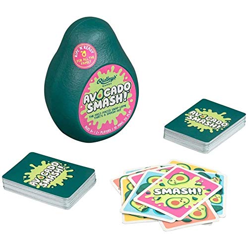 Ridley's Avocado Smash! 71 Piece Family Action Card Game with Storage Case