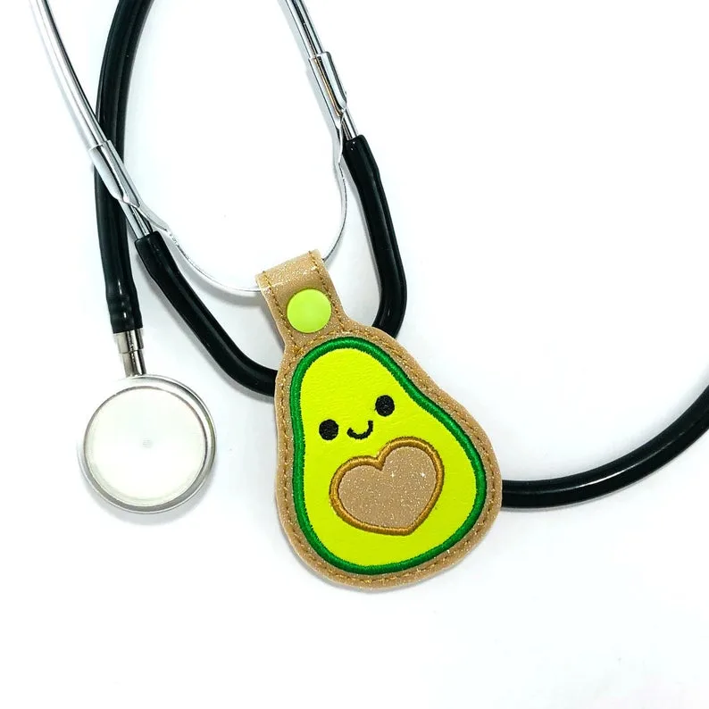 avocado stethoscope charm