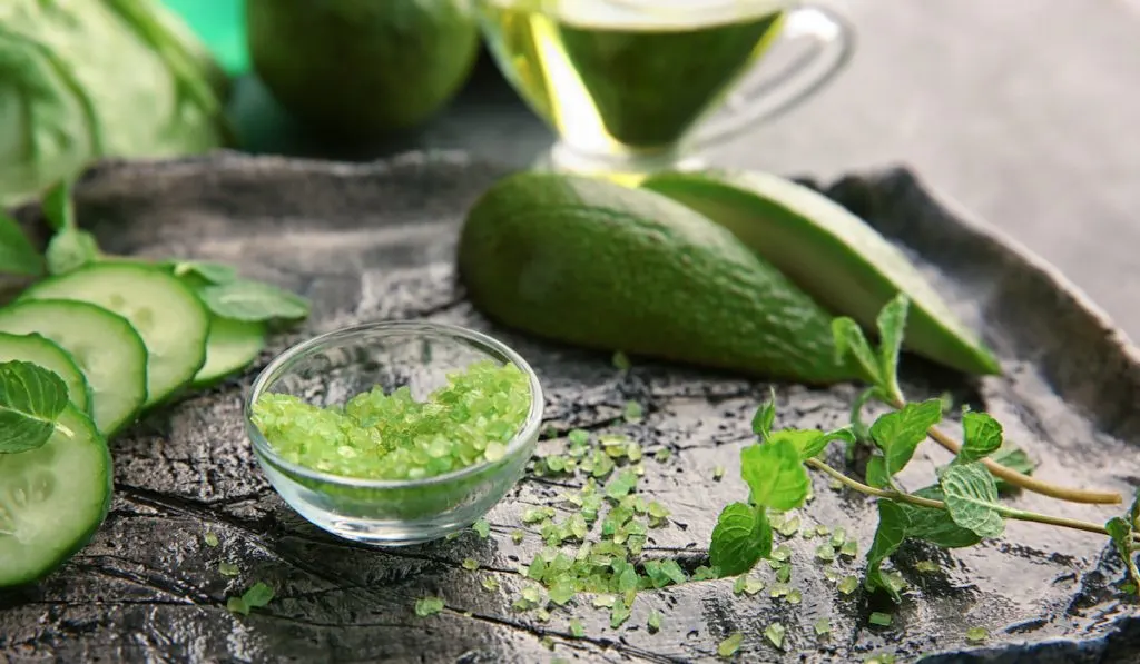 avocado sugar scrub