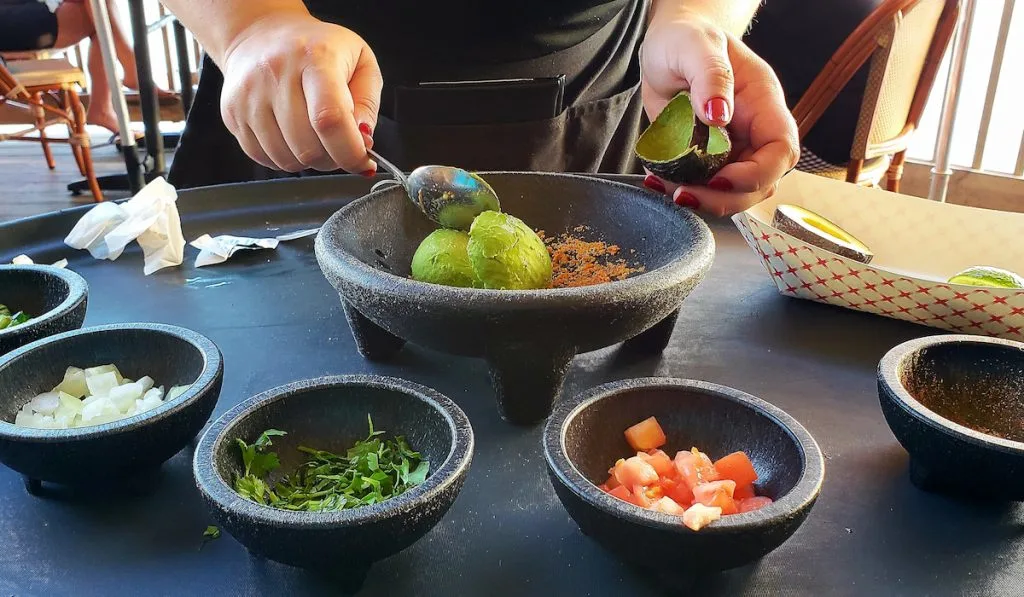 making guacamole